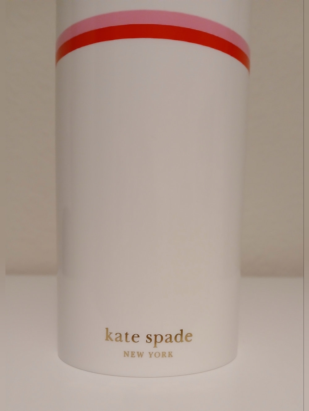 NWT Kate Spade Pink & Red Bow Tumbler With Straw - Picture 6 of 10